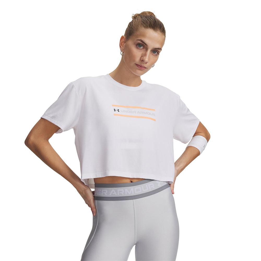 UNDER ARMOUR Tech™ Branded Crop Women's Training T-Shirt - Supersports Thailand Supersports Thailand