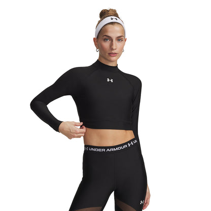 UNDER ARMOUR HeatGear Crop Mock Long Sleeve Women's Training T-Shirt - Supersports Thailand