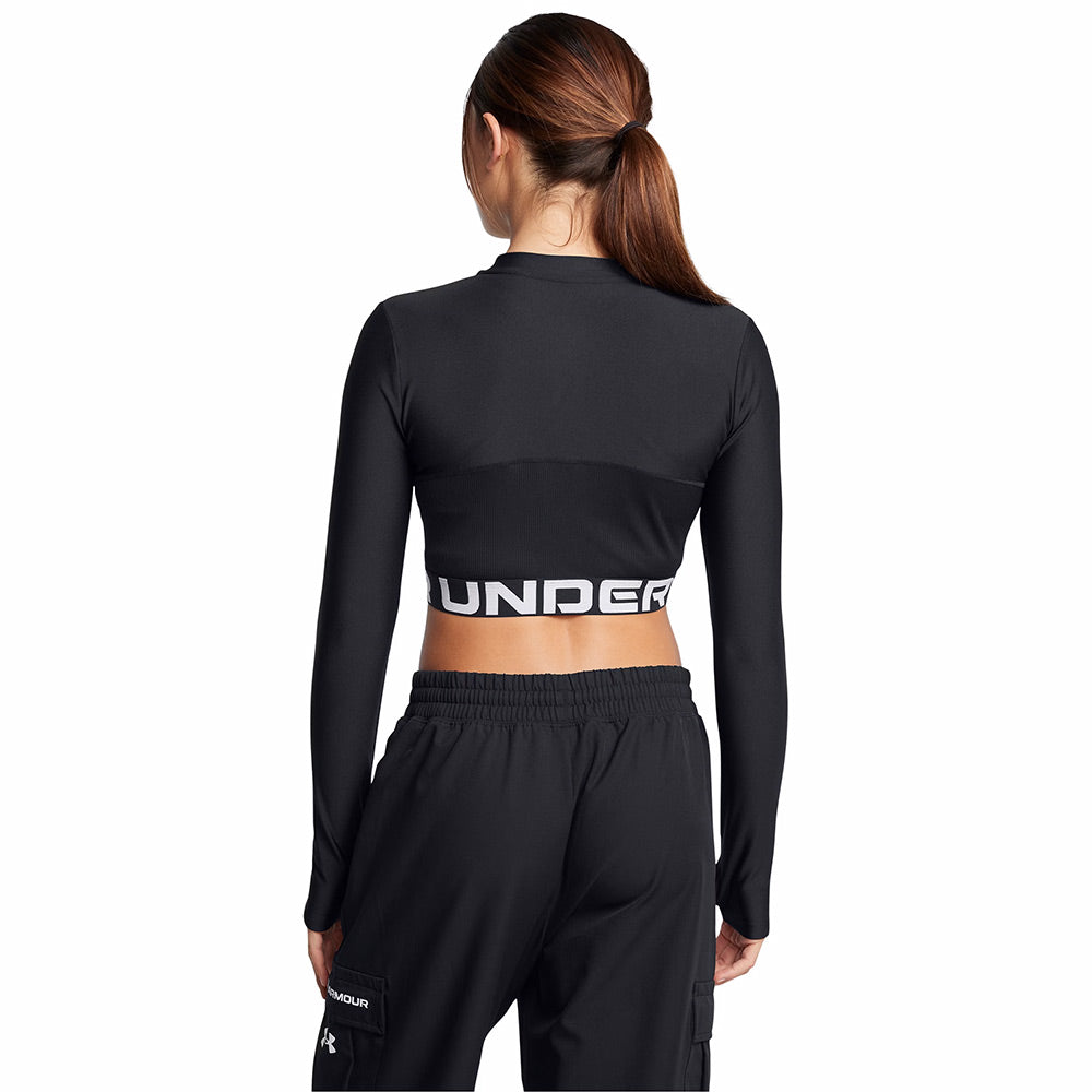 UNDER ARMOUR HeatGear® Rib ¼ Zip Long Sleeve Women's Compression - Supersports Thailand