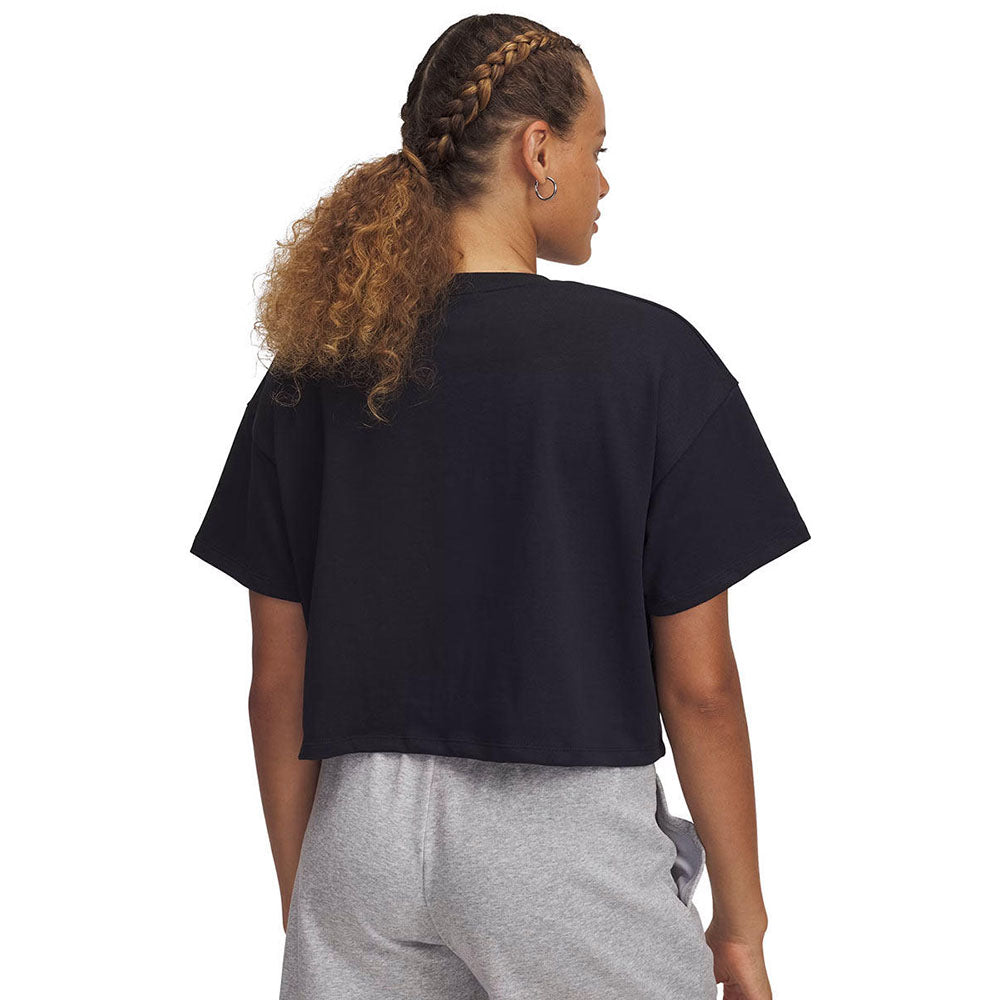 UNDER ARMOUR Varsity Mix Heavyweight Crop เสื้อออกกำลังกายผู้หญิง