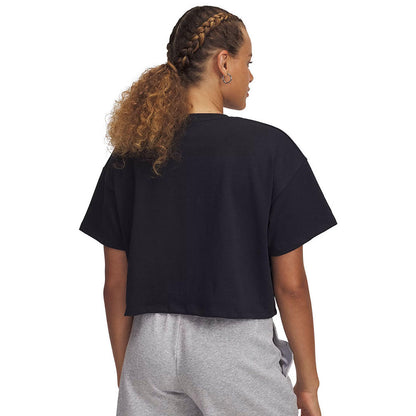 UNDER ARMOUR Varsity Mix Heavyweight Crop เสื้อออกกำลังกายผู้หญิง