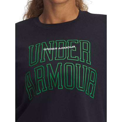 UNDER ARMOUR Varsity Mix Heavyweight Crop เสื้อออกกำลังกายผู้หญิง
