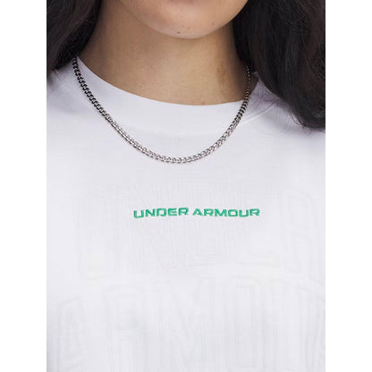 UNDER ARMOUR Varsity Mix Heavyweight Crop เสื้อออกกำลังกายผู้หญิง