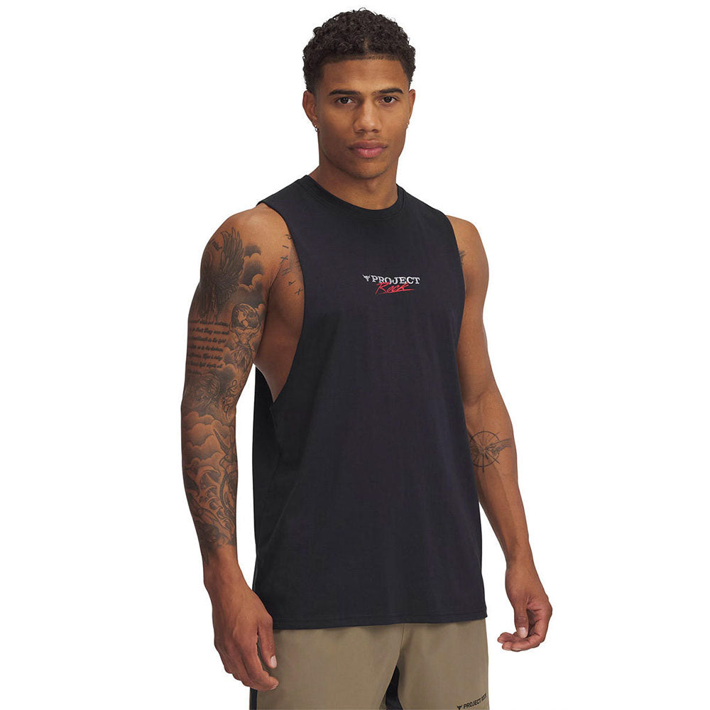 UNDER ARMOUR Project Rock เสื้อกล้ามออกกำลังกายผู้ชาย
