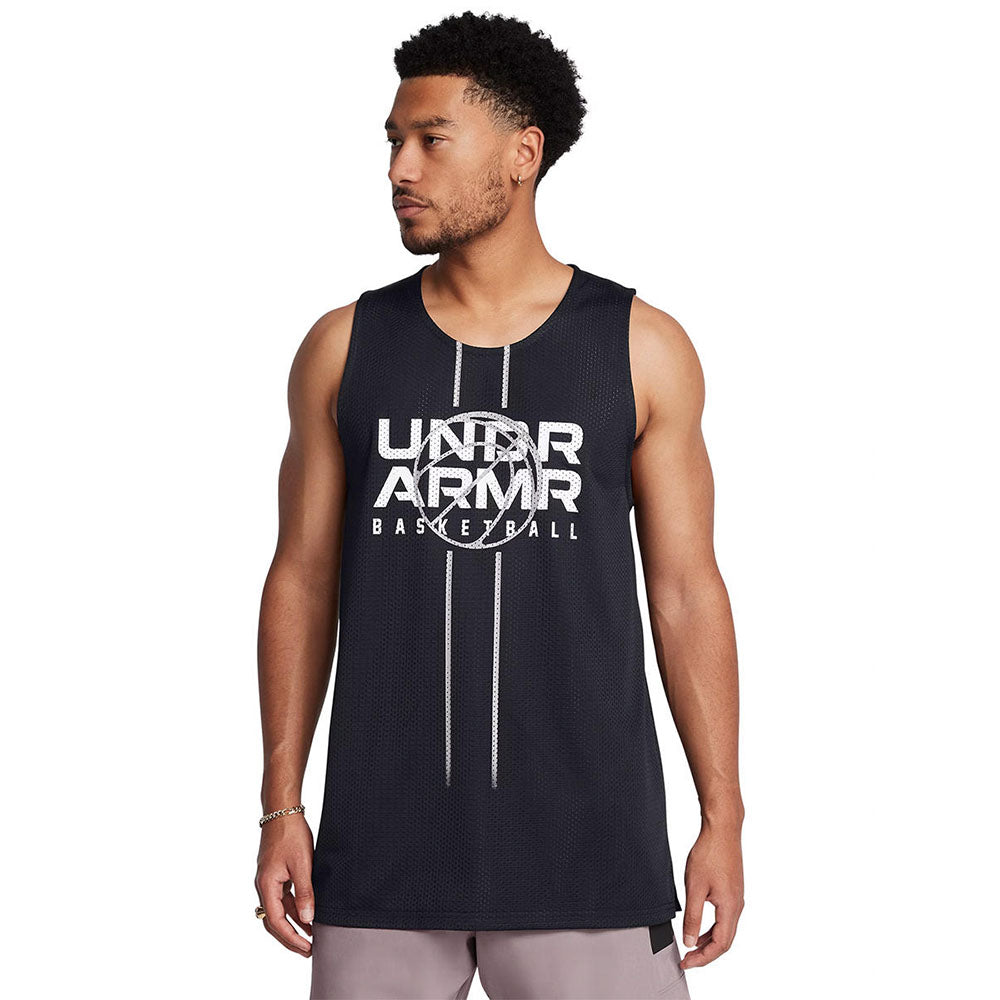 UNDER ARMOUR Zone Reversible เสื้อกล้ามบาสเกตบอลผู้ชาย