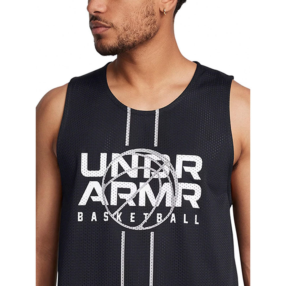 UNDER ARMOUR Zone Reversible เสื้อกล้ามบาสเกตบอลผู้ชาย