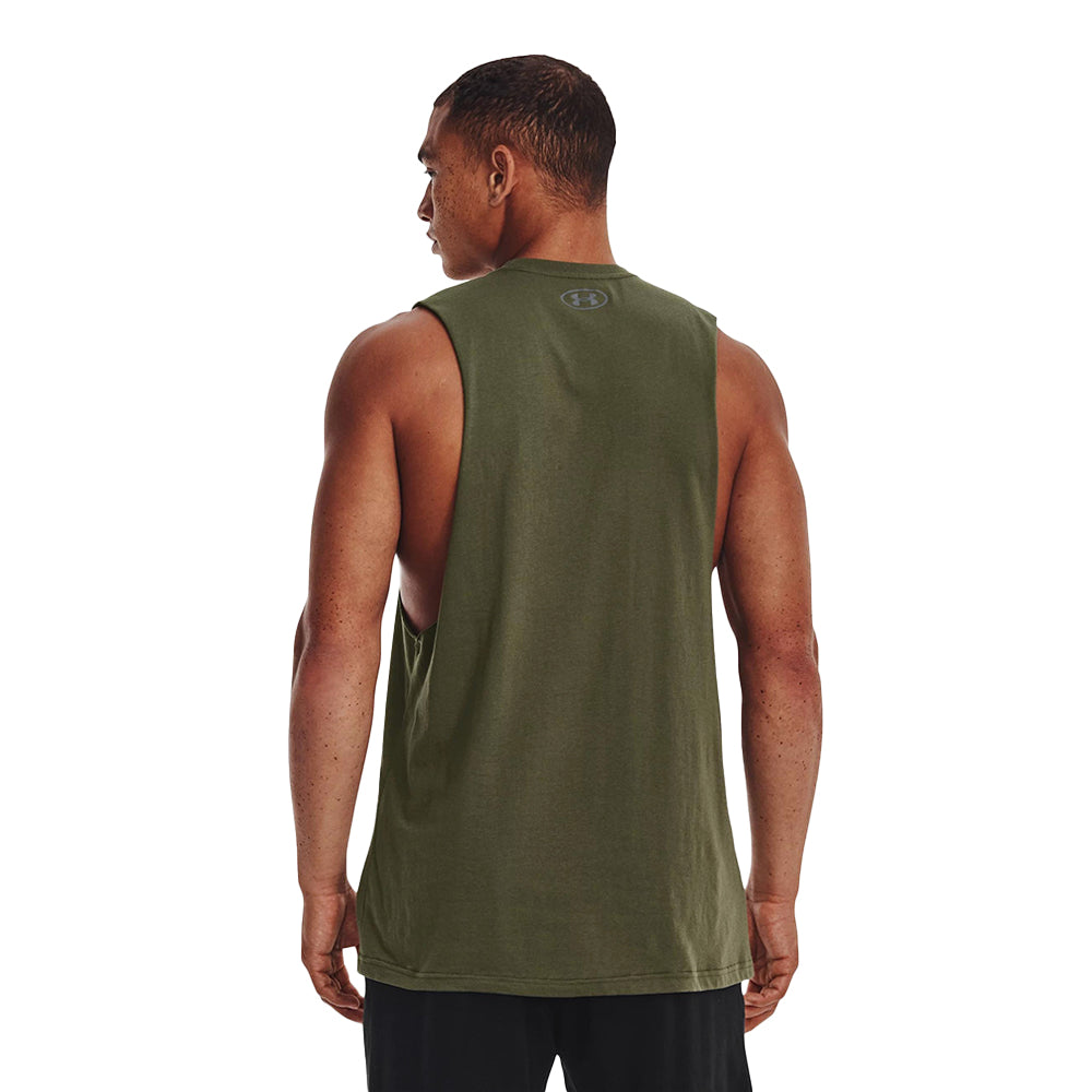 UNDER ARMOUR Left Chest Cut-Off เสื้อกล้ามออกกำลังกายผู้ชาย