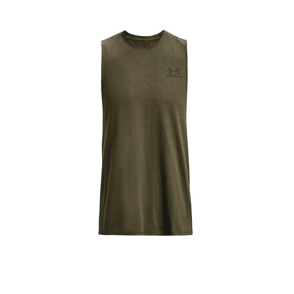 UNDER ARMOUR Left Chest Cut-Off เสื้อกล้ามออกกำลังกายผู้ชาย