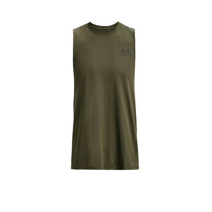 UNDER ARMOUR Left Chest Cut-Off เสื้อกล้ามออกกำลังกายผู้ชาย