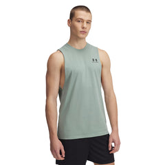 UNDER ARMOUR Left Chest Cut-Off เสื้อกล้ามออกกำลังกายผู้ชาย
