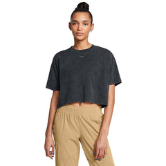 UNDER ARMOUR Wash Logo Boxy Crop เสื้อออกกำลังกายผู้หญิง