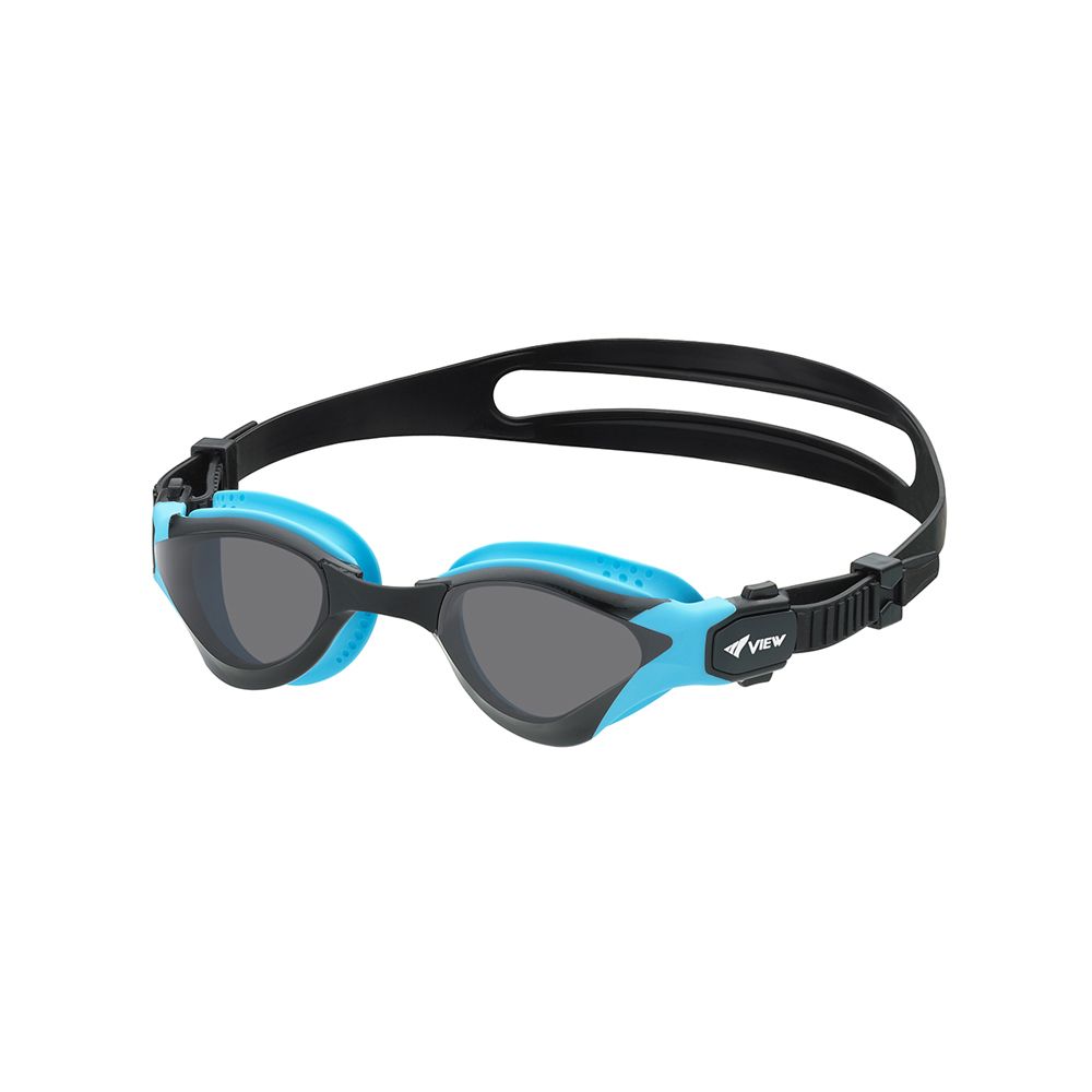 VIEW แว่นตาว่ายน้ำ ไตรกีฬา/Open Water V2000A สีฟ้าเลนส์ควันบุหรี่ - 1