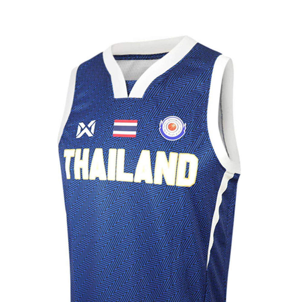 WARRIX เสื้อแข่งบาสเกตบอลผู้ใหญ่ทีมชาติไทย ฤดูกาล 2024