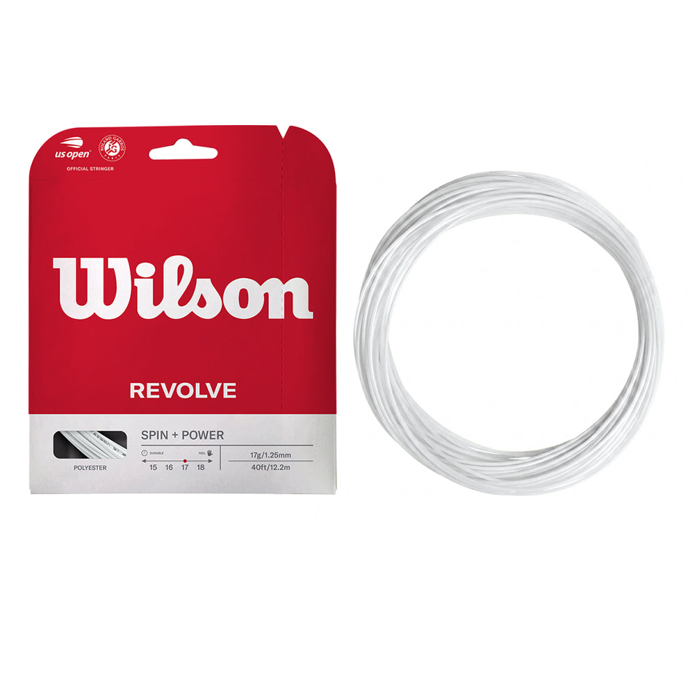 WILSON Revolve Spin 17 Tennis String (17g/1.25mm) - Supersports Thailand Supersports Thailand