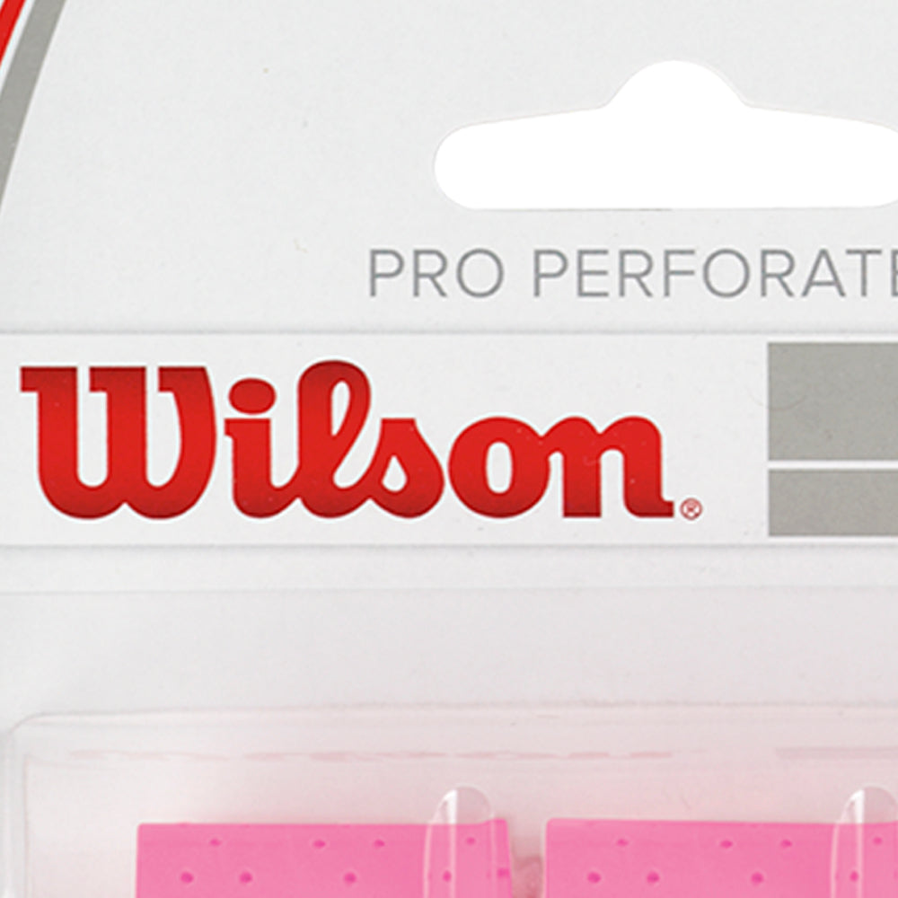 WILSON Pro Overgrip Perforated เทปพันด้ามไม้เทนนิส (แพ็ค 3 ชิ้น)