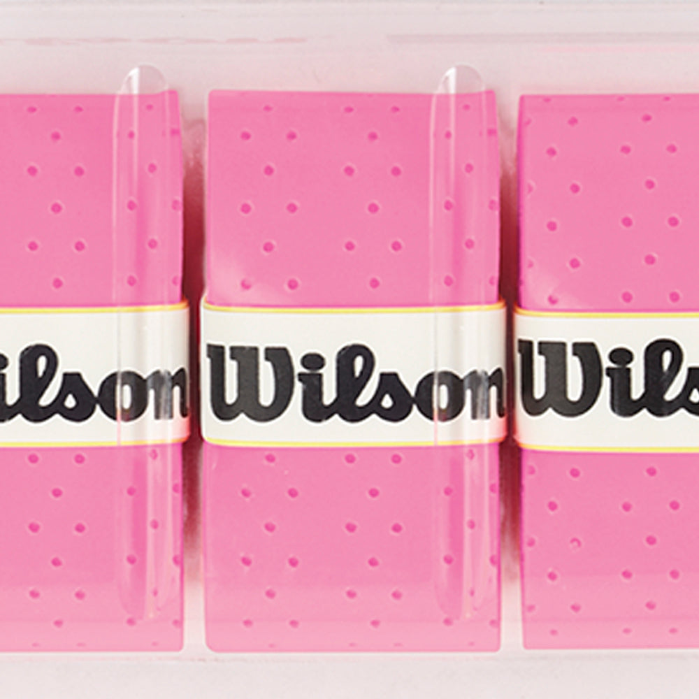 WILSON Pro Overgrip Perforated เทปพันด้ามไม้เทนนิส (แพ็ค 3 ชิ้น)