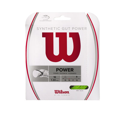 WILSON Synthetic Gut Power 16 Tennis String (16g/1.30mm) - Supersports Thailand