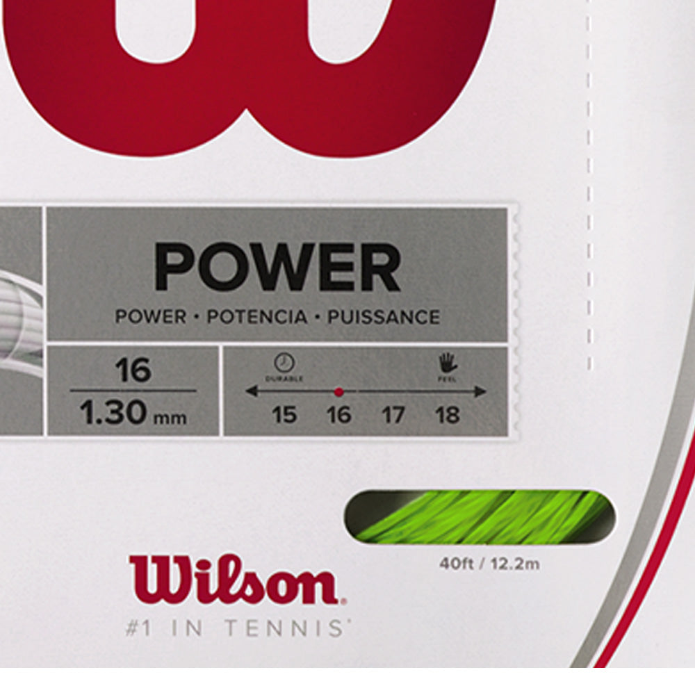 WILSON Synthetic Gut Power 16 Tennis String (16g/1.30mm) - Supersports Thailand