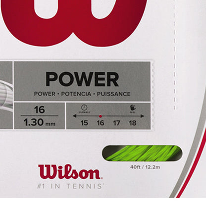 WILSON Synthetic Gut Power 16 Tennis String (16g/1.30mm) - Supersports Thailand