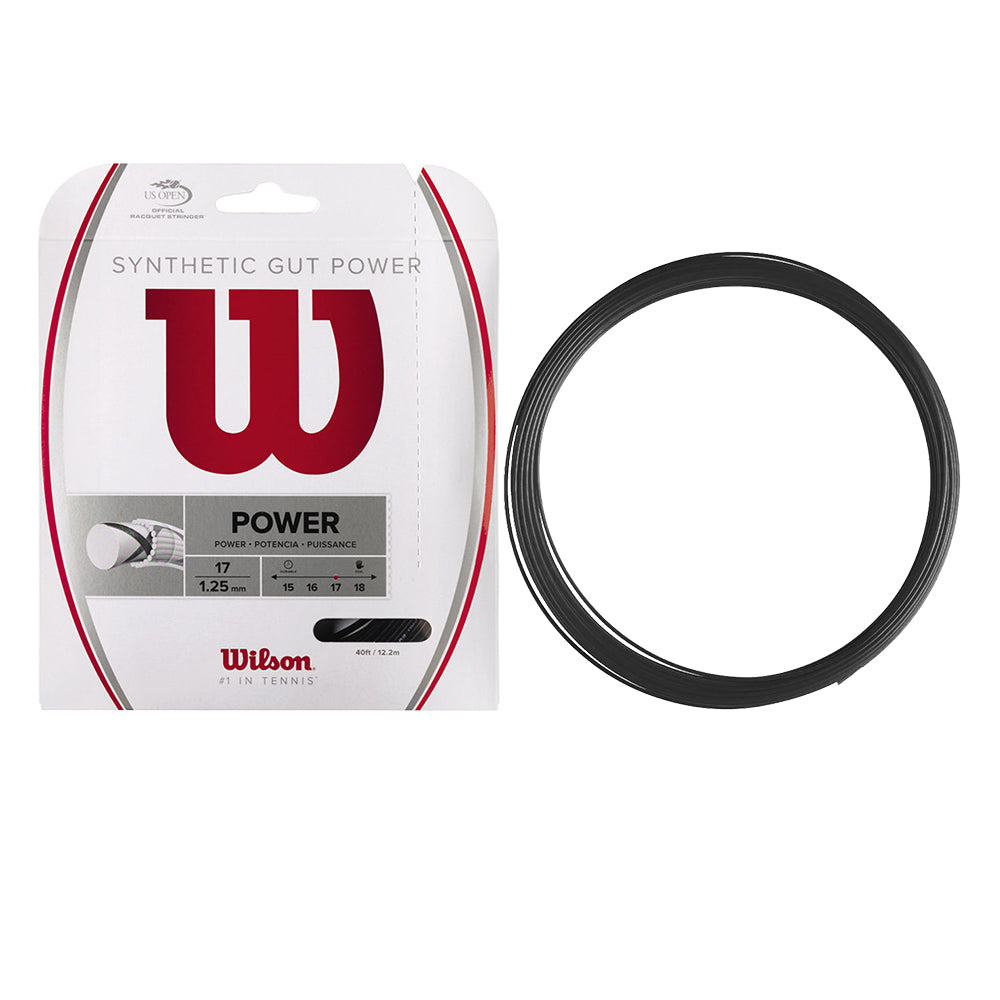 WILSON Synthetic Gut Power 17 Tennis String (17g/1.25mm) - Supersports Thailand Supersports Thailand