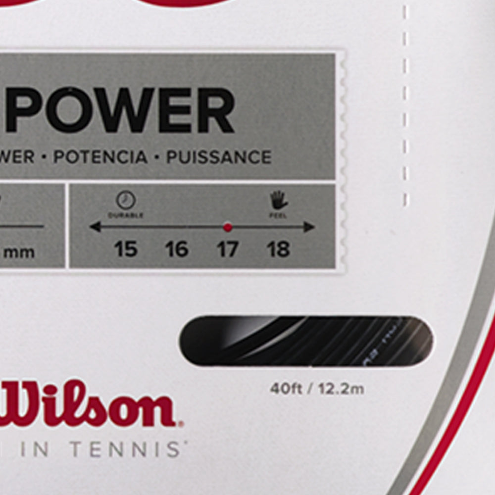 WILSON Synthetic Gut Power 17 Tennis String (17g/1.25mm) - Supersports Thailand