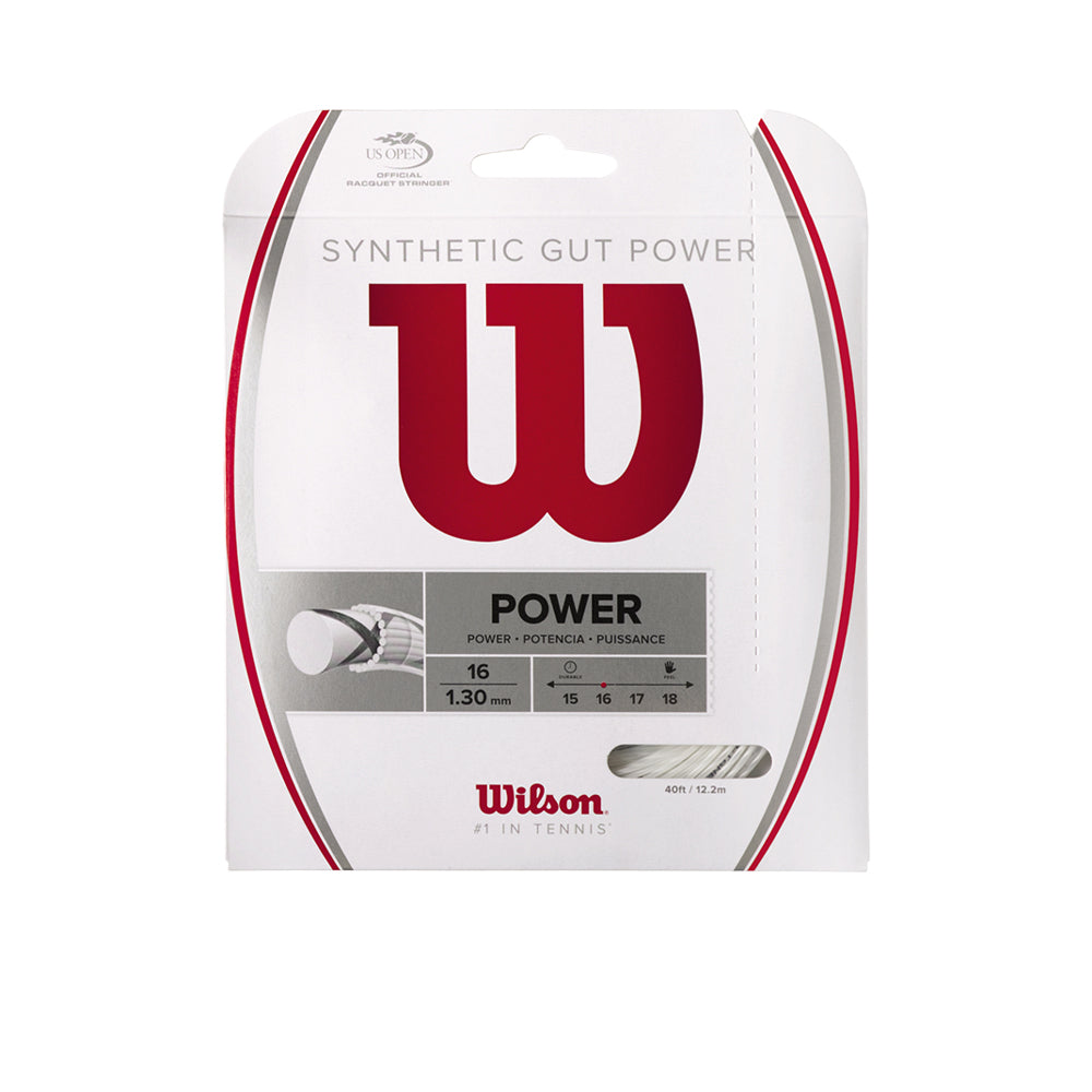 WILSON Synthetic Gut Power 16G Tennis String (16g/1.30mm) - Supersports Thailand Supersports Thailand