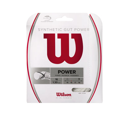 WILSON Synthetic Gut Power 16G Tennis String (16g/1.30mm) - Supersports Thailand