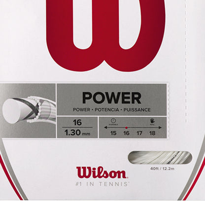 WILSON Synthetic Gut Power 16G Tennis String (16g/1.30mm) - Supersports Thailand