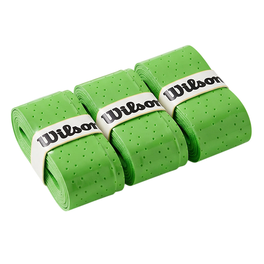 WILSON Pro Overgrip Perforated เทปพันด้ามไม้เทนนิส (แพ็ค 3 ชิ้น) Supersports Thailand