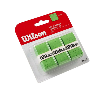 WILSON Pro Overgrip Perforated เทปพันด้ามไม้เทนนิส (แพ็ค 3 ชิ้น)