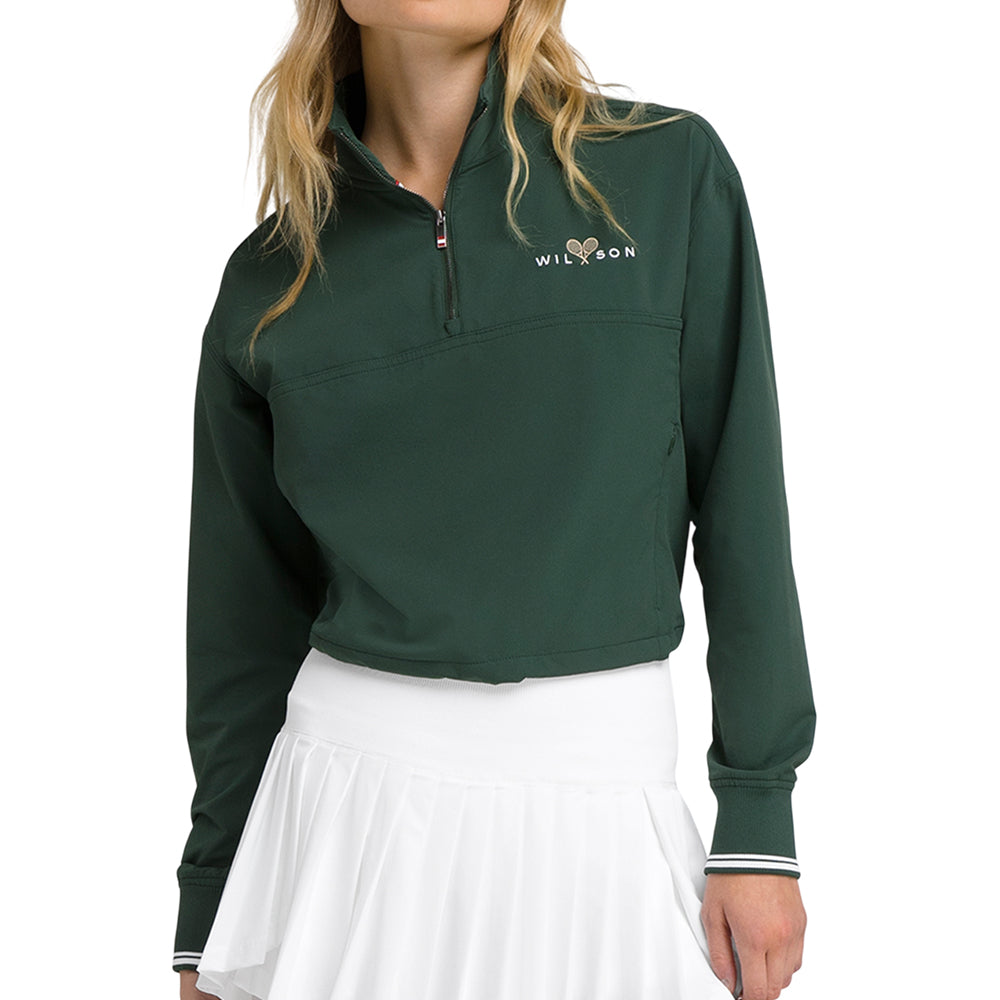 WILSON Davenport Woven Pop Over Women's Tennis Sweatshirt - Supersports Thailand Supersports Thailand