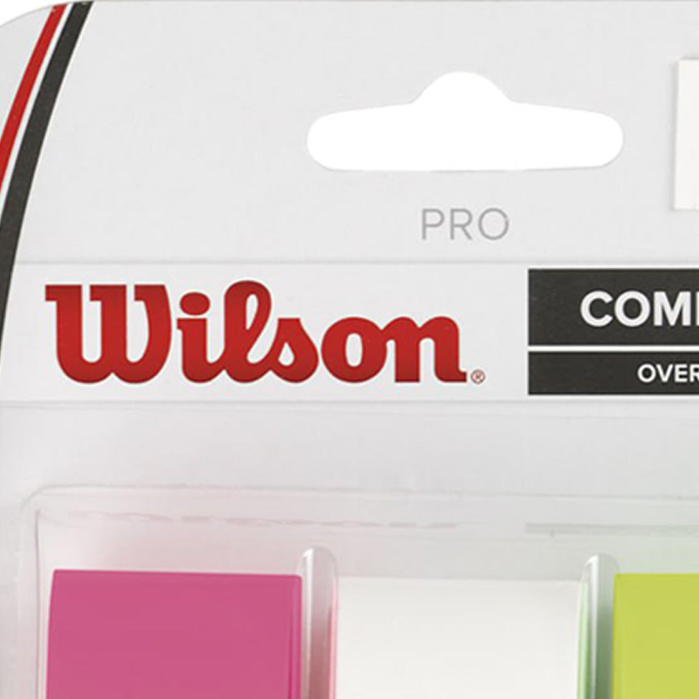 WILSON Pro Overgrip Comfort Assorted (3 Pieces) Tennis Overgrip