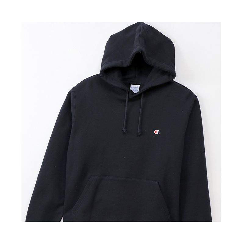 CHAMPION PULLOVER HOODIE SWEATSHIRT เสื้อฮู้ด ผู้ชาย C3-Q101-370 Blue - 1 Supersports Thailand