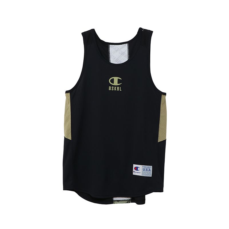 CHAMPION VENTILATION TANK เสื้อกล้าม ผู้ชาย C3-TB343-090 Black - 1