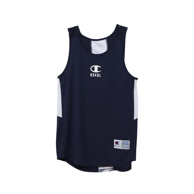 CHAMPION VENTILATION TANK เสื้อกล้าม ผู้ชาย C3-TB343-370 Blue - 1