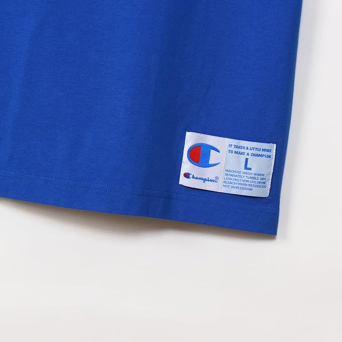CHAMPION SHORT SLEEVE T-SHIRT เสื้อยืดทีเชิ๊ต ผู้ชาย C3-V331-327 Blue - 1 Supersports Thailand