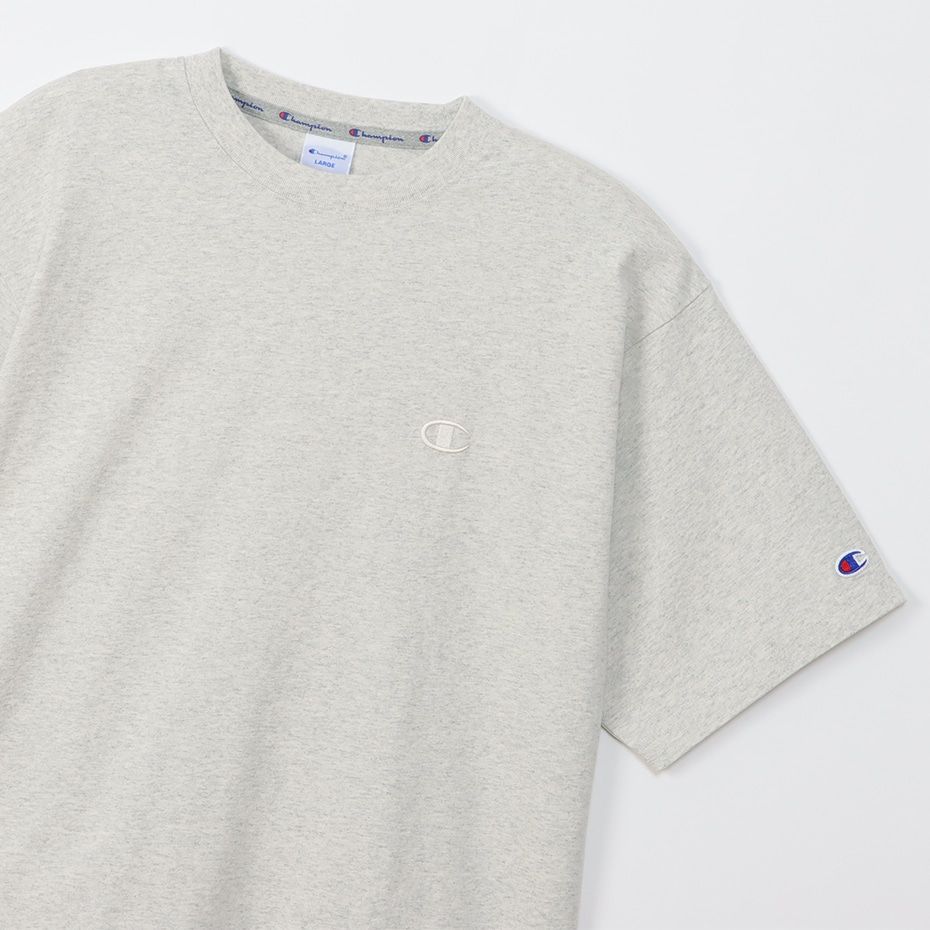 CHAMPION SHORT SLEEVE T-SHIRT เสื้อยืดทีเชิ๊ต ผู้ชาย C3-V331-810 Cream - 1 Supersports Thailand