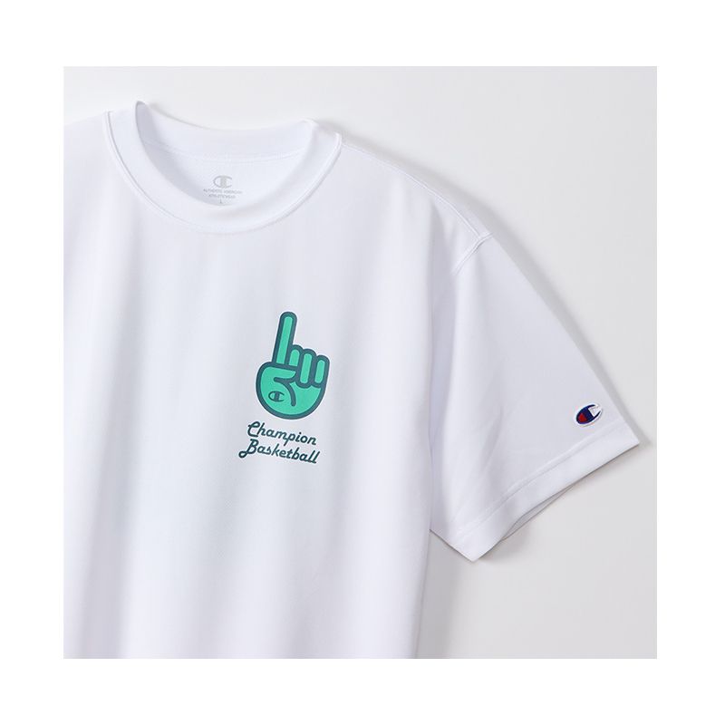 CHAMPION PRACTICE T-SHIRT เสื้อยืดทีเชิ๊ต ผู้ชาย C3-VB317-010 White - 1