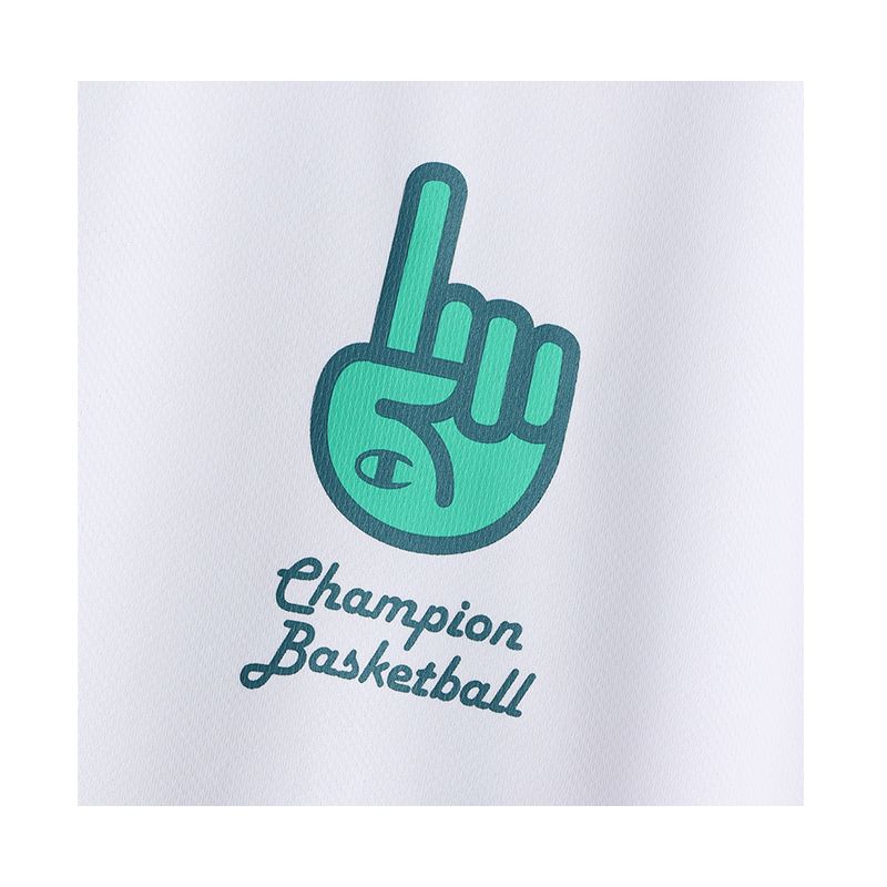 CHAMPION PRACTICE T-SHIRT เสื้อยืดทีเชิ๊ต ผู้ชาย C3-VB317-010 White - 1