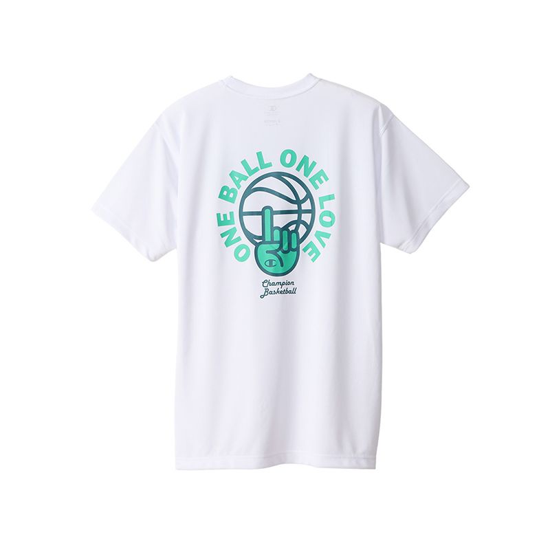 CHAMPION PRACTICE T-SHIRT เสื้อยืดทีเชิ๊ต ผู้ชาย C3-VB317-010 White - 1 Supersports Thailand