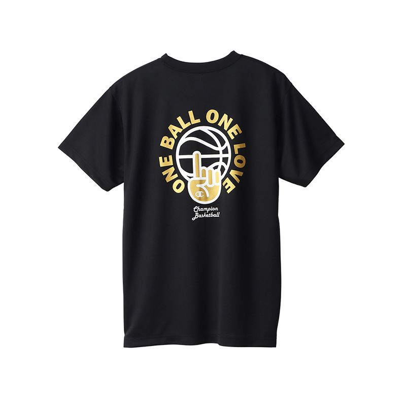 CHAMPION PRACTICE T-SHIRT เสื้อยืดทีเชิ๊ต ผู้ชาย C3-VB317-090 Black - 1