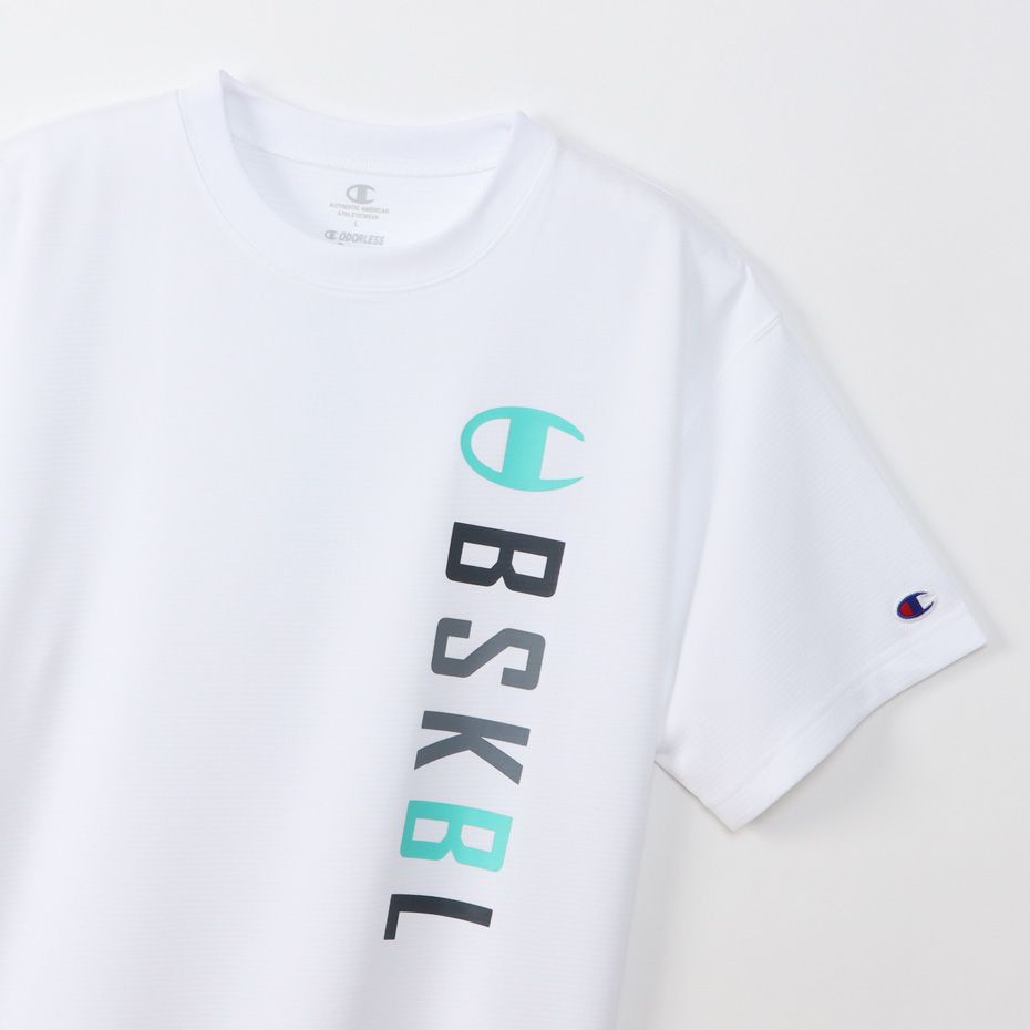 CHAMPION SHORT SLEEVE T-SHIRT เสื้อยืดทีเชิ๊ต ผู้ชาย C3-WB343-010 White - 1 Supersports Thailand