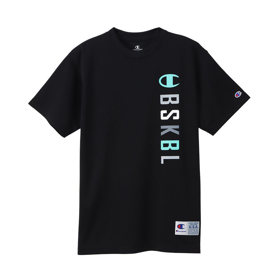 CHAMPION SHORT SLEEVE T-SHIRT เสื้อยืดทีเชิ๊ต ผู้ชาย C3-WB343-090 Black - 1 Supersports Thailand