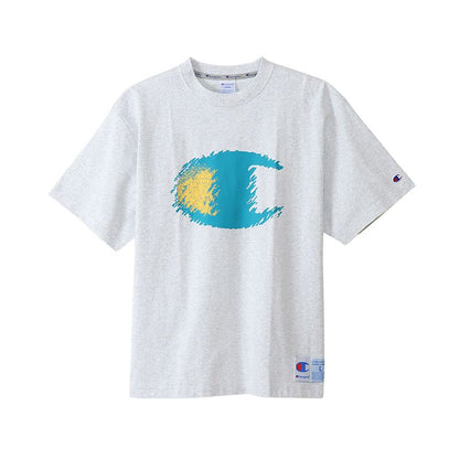 CHAMPION S/S T-SHIRT เสื้อยืดทีเชิ๊ต ผู้ชาย C3-X327-030 Grey - 1