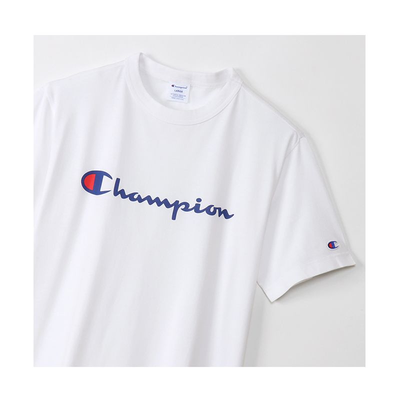 CHAMPION SHORT SLEEVE T-SHIRT เสื้อยืดทีเชิ๊ต ผู้ชาย C3-X353-010 White - 1
