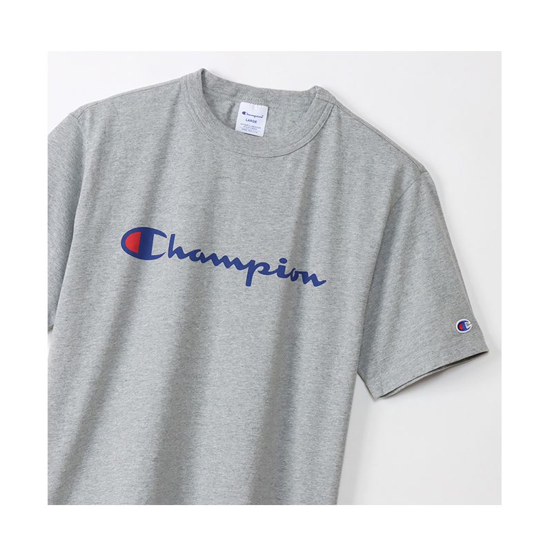 CHAMPION SHORT SLEEVE T-SHIRT เสื้อยืดทีเชิ๊ต ผู้ชาย C3-X353-070 Grey - 1