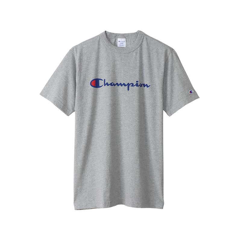 CHAMPION SHORT SLEEVE T-SHIRT เสื้อยืดทีเชิ๊ต ผู้ชาย C3-X353-070 Grey - 1