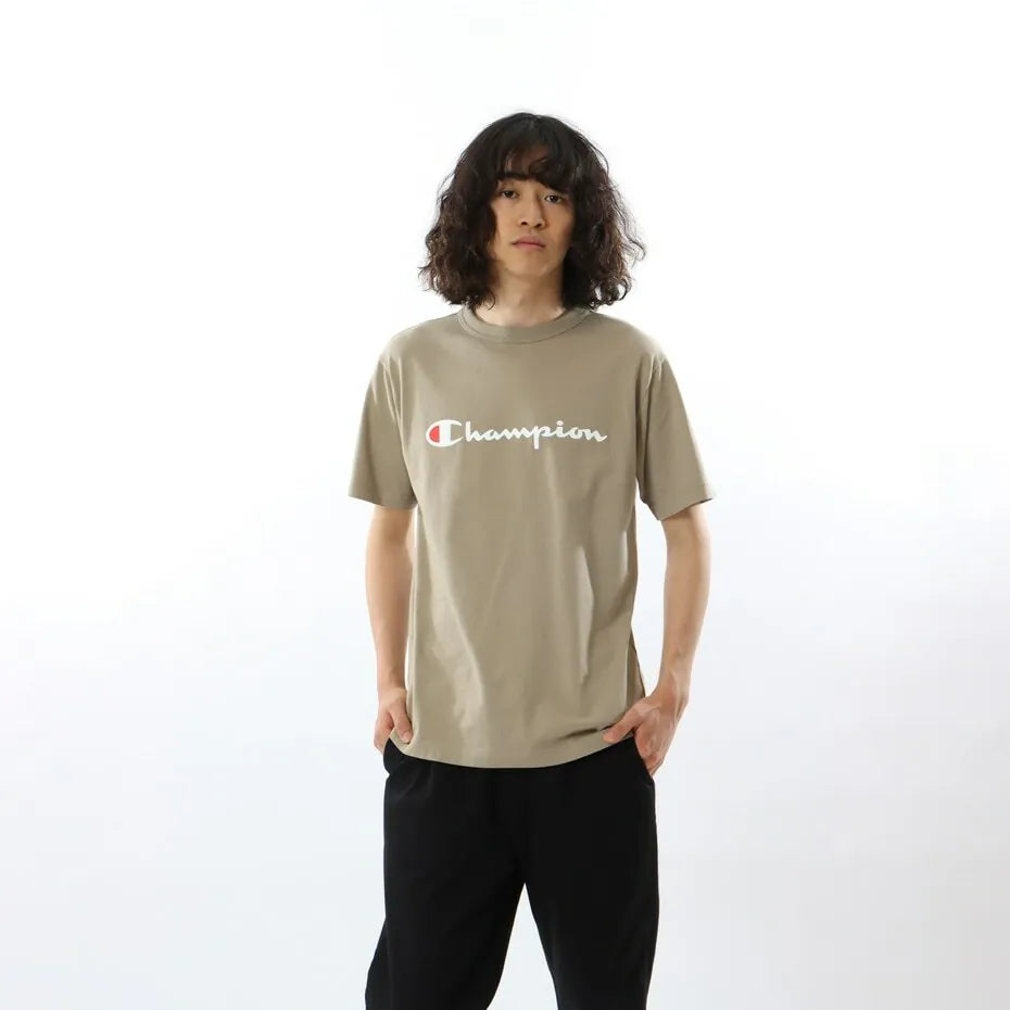 CHAMPION SHORT SLEEVE T-SHIRT เสื้อยืดทีเชิ๊ต ผู้ชาย C3-X353-785 Brown - 1