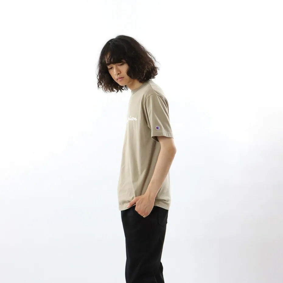 CHAMPION SHORT SLEEVE T-SHIRT เสื้อยืดทีเชิ๊ต ผู้ชาย C3-X353-785 Brown - 1