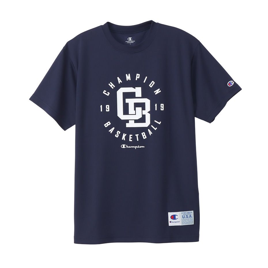 CHAMPION SHORT SLEEVE T-SHIRT เสื้อยืดทีเชิ๊ต ผู้ชาย C3-YB341-370 Blue - 1 Supersports Thailand